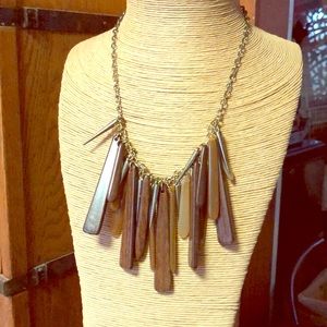 Acrylic bead fashion waterfall necklace